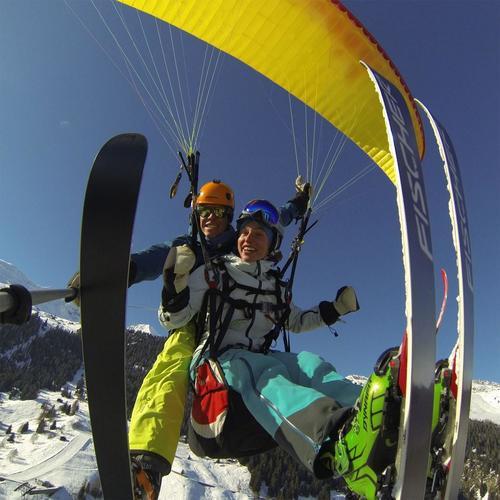 Image of Gleitschirmflug In Belalp - Mit Ski/ Snowboard (für 1 Person) Unisex
