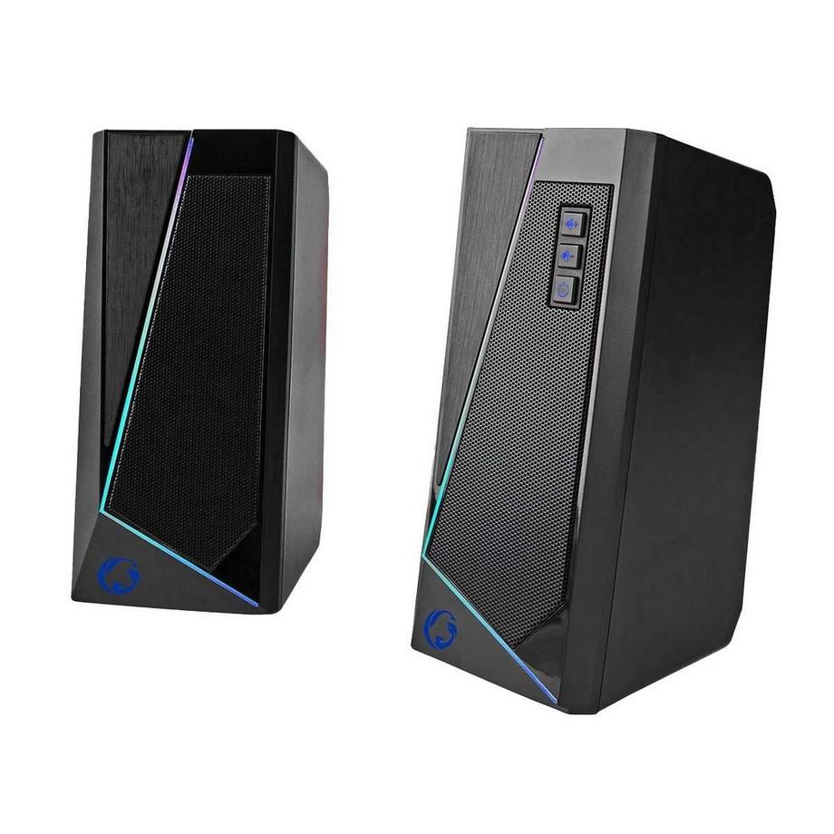 eStore  2x Altoparlanti per computer, giochi - RGB 
