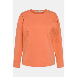 Ulla Popken  Sweat-shirt, col rond, manches longues originales, coton bio 