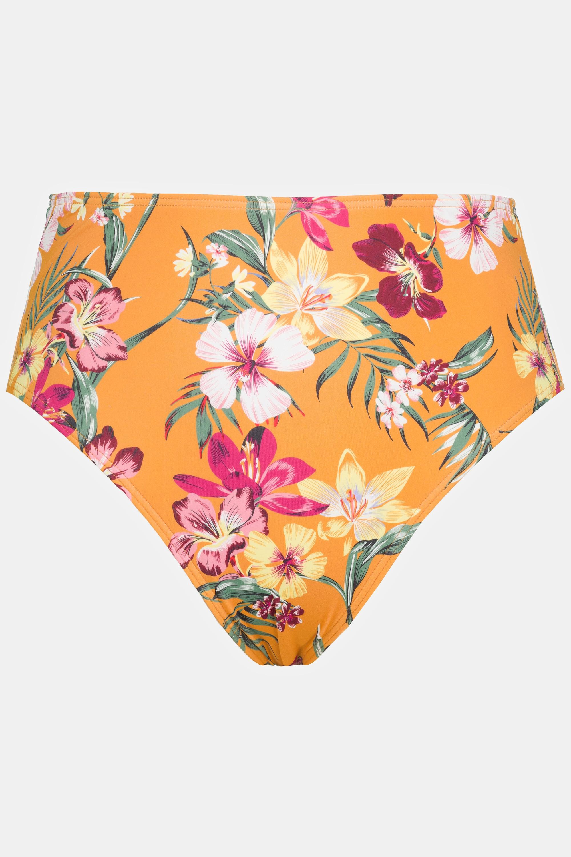 Studio Untold  Bikini Slip, High Waist, Tropical Print 