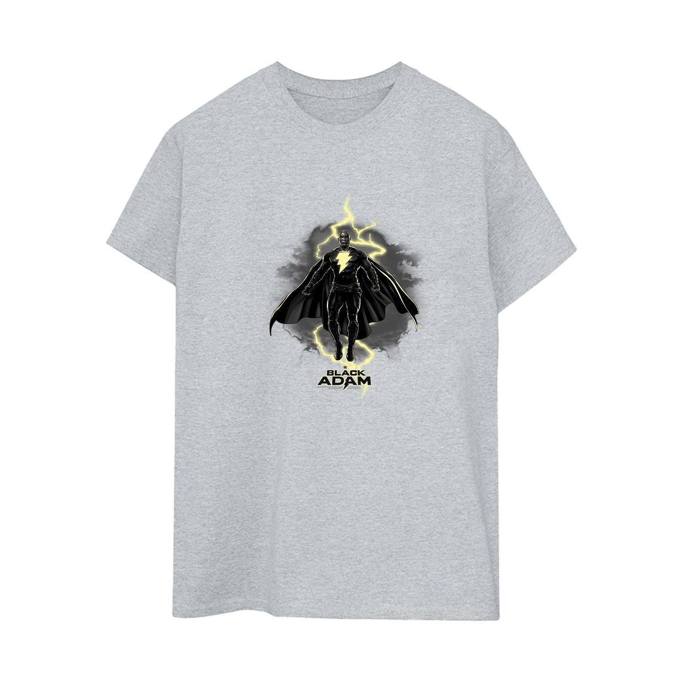 Image of Black Adam Hovering Bolt Tshirt Damen Grau XL