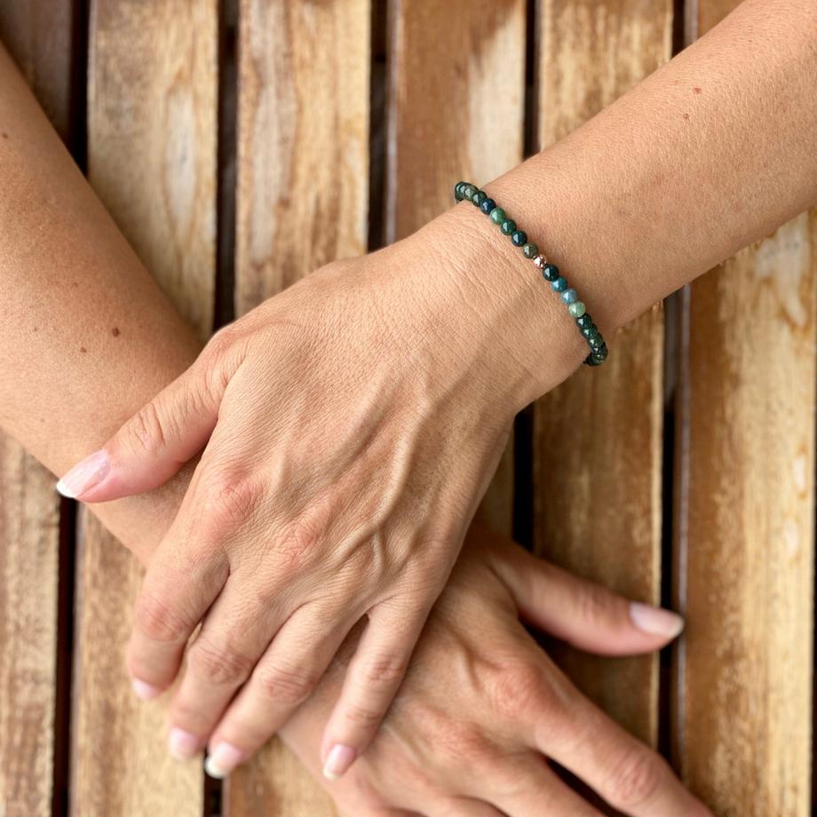 Balibay  Ashra  Armband mit Moosachat & Achat 