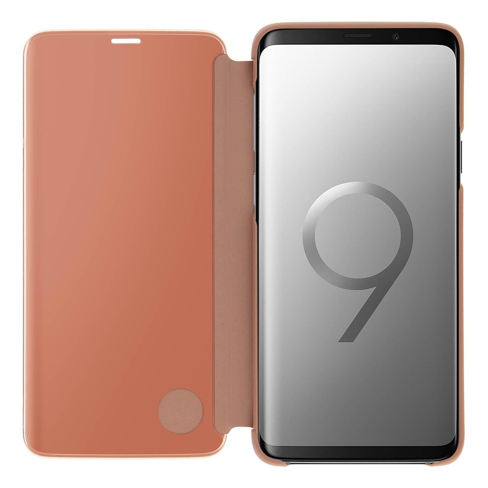 SAMSUNG  Custodia Clear View Galaxy S9 Plus Rosa 