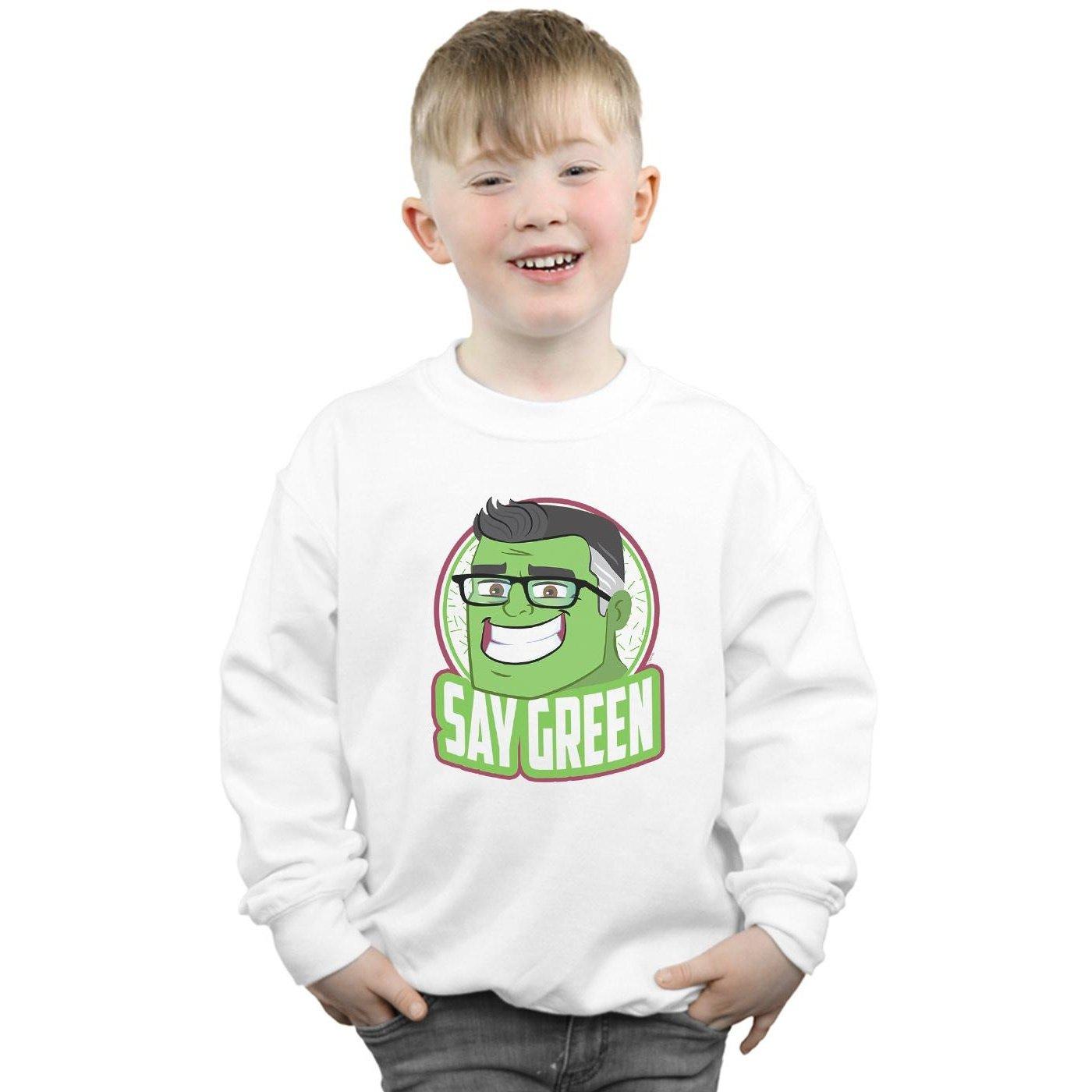 MARVEL  Avengers Endgame Say Green Sweatshirt 