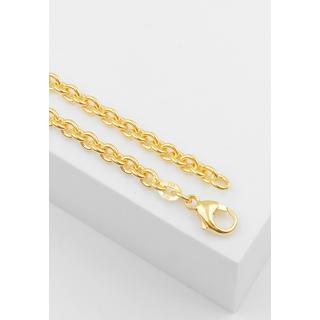 MUAU Schmuck  Bracelet rond d'forçat en or jaune 750, 3,9mm, 19cm 