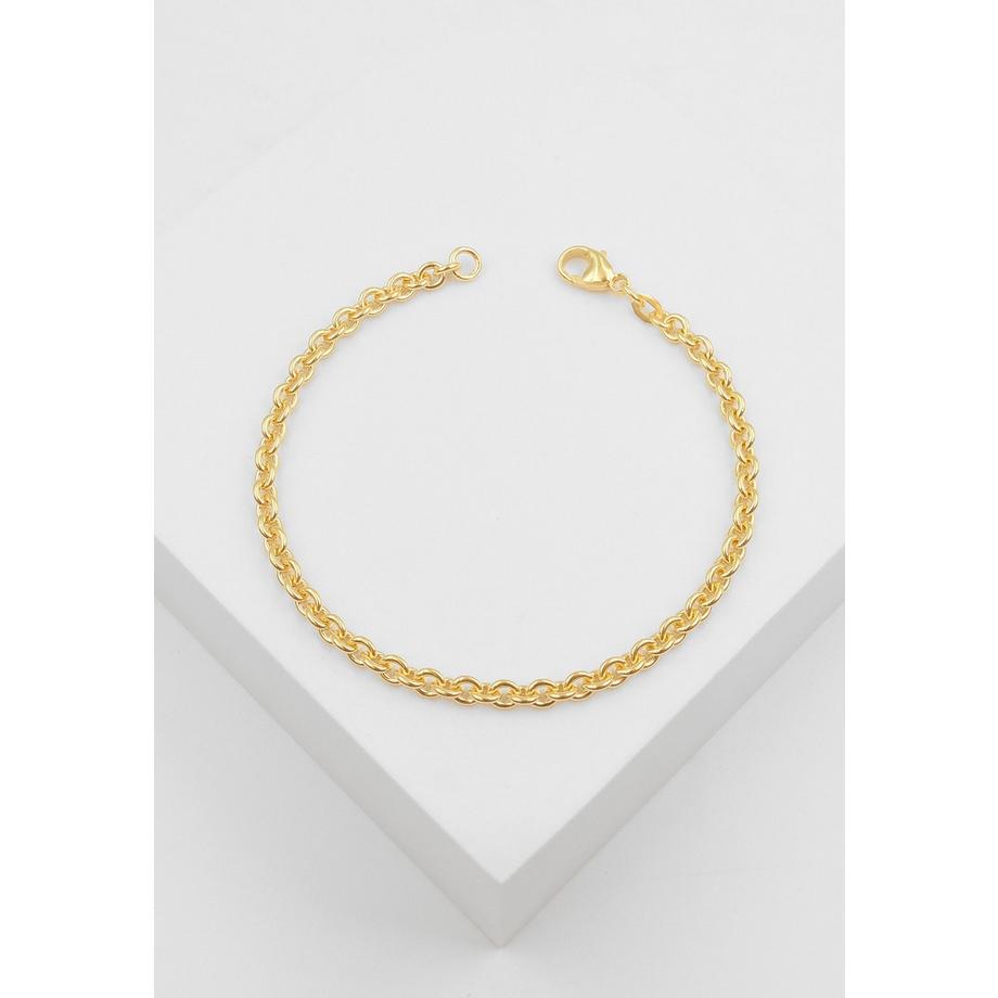 MUAU Schmuck  Bracelet Rundanker Gelbgold 750, 3.9mm, 19cm 