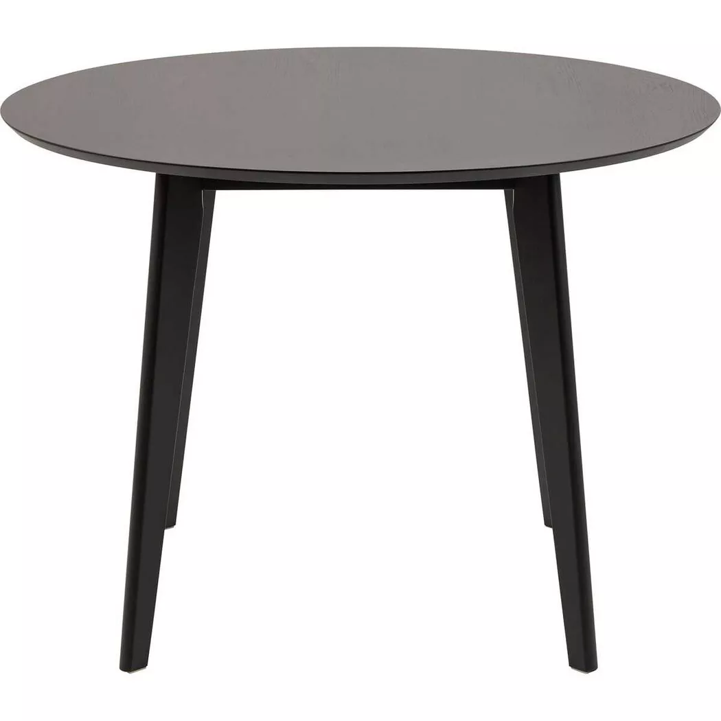 Roxby Round Dining Table in Black 105x76cm, none