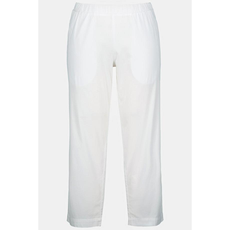 Ulla Popken Pantalon Chino Ruby 7/8 Taille Élastique Jambe Droite Large  
