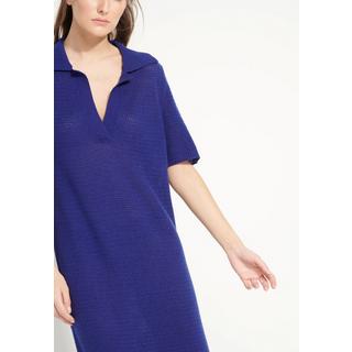 Studio Cashmere8  AVA 18 Langes Kleid mit Polokragen - 100% Kaschmir, entjungfert 