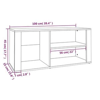 VidaXL Schuhschrank holzwerkstoff  