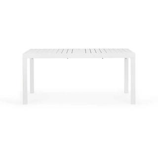 mutoni Table de jardin Hilde extensible 160-240x90 LD30 blanc  