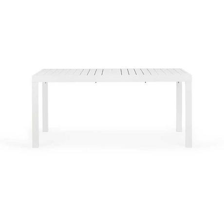 mutoni Table de jardin Hilde extensible 160-240x90 LD30 blanc  