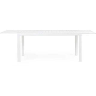 mutoni Table de jardin Hilde extensible 160-240x90 LD30 blanc  