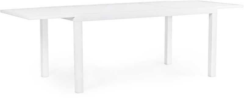 mutoni Table de jardin Hilde extensible 160-240x90 LD30 blanc  