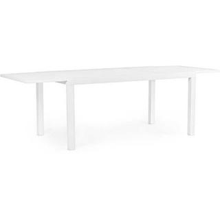 mutoni Table de jardin Hilde extensible 160-240x90 LD30 blanc  