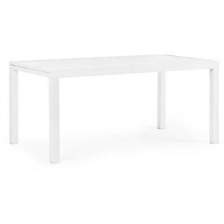 mutoni Table de jardin Hilde extensible 160-240x90 LD30 blanc  