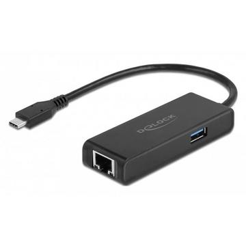 USB Type-C™ Adapter zu 2,5 Gigabit LAN mit USB Typ-A Buchse