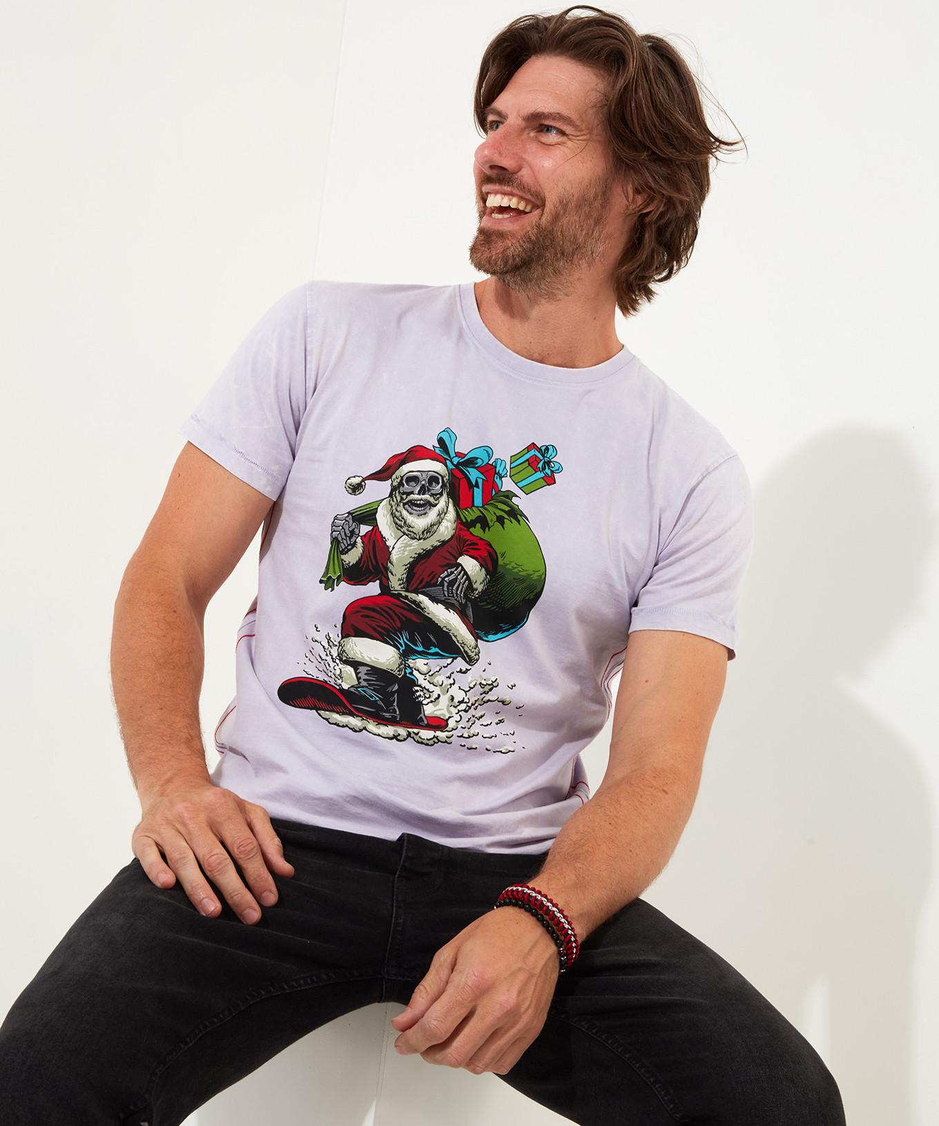 Joe Browns  Neuartiges Snowboarding Santa Tee 