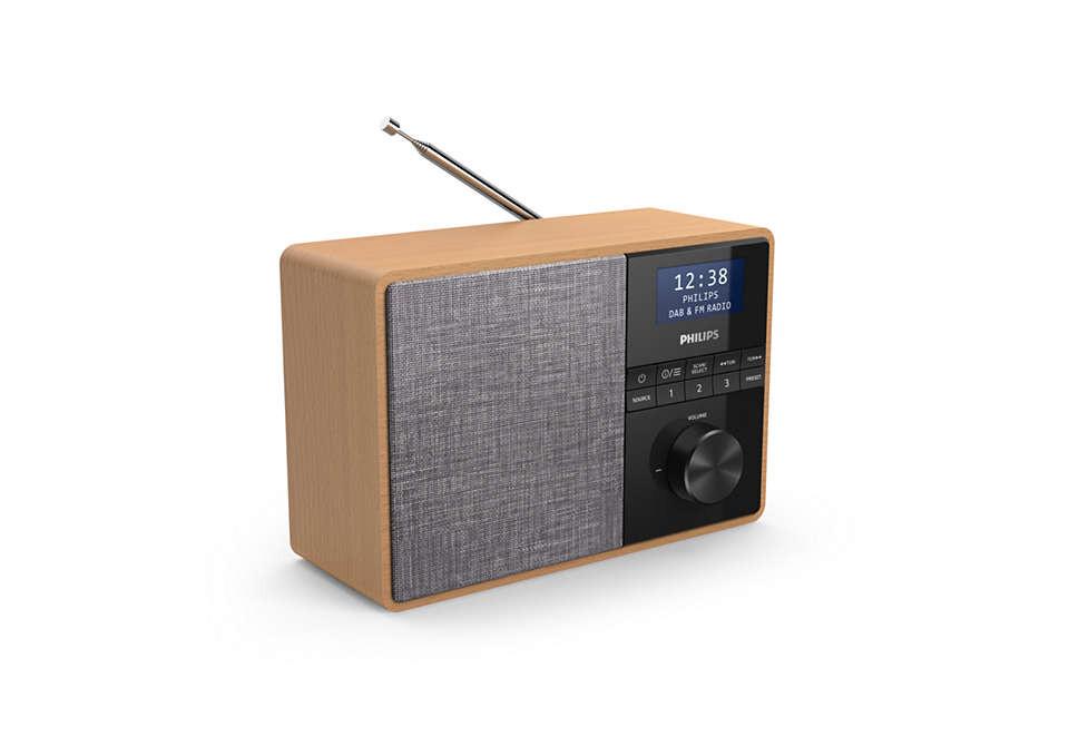 PHILIPS  Tragbares Philips Radio TAR5505/10 – Kompaktes und kraftvolles Klangerlebnis 