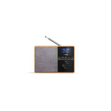 Philips TAR5505/10 radio Portatile Digitale Nero, Grigio, Legno