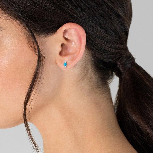 Glanzstücke München  Femme Puces d'oreilles en argent Losange 