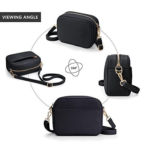 Only-bags.store Umhängetasche, stylisch Veganem Leder Breiter Gurt Crossbody Schultertasch mit 2 verstellbaren Umhängetasche, stylisch Veganem Leder Breiter Gurt Crossbody Schultertasch mit 2 verstellbaren 