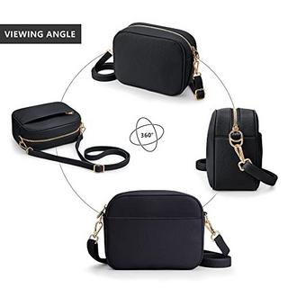 Only-bags.store Umhängetasche, stylisch Veganem Leder Breiter Gurt Crossbody Schultertasch mit 2 verstellbaren Umhängetasche, stylisch Veganem Leder Breiter Gurt Crossbody Schultertasch mit 2 verstellbaren 