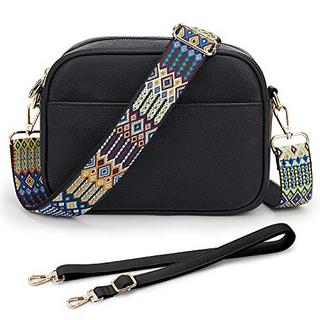 Only-bags.store Umhängetasche, stylisch Veganem Leder Breiter Gurt Crossbody Schultertasch mit 2 verstellbaren Umhängetasche, stylisch Veganem Leder Breiter Gurt Crossbody Schultertasch mit 2 verstellbaren 