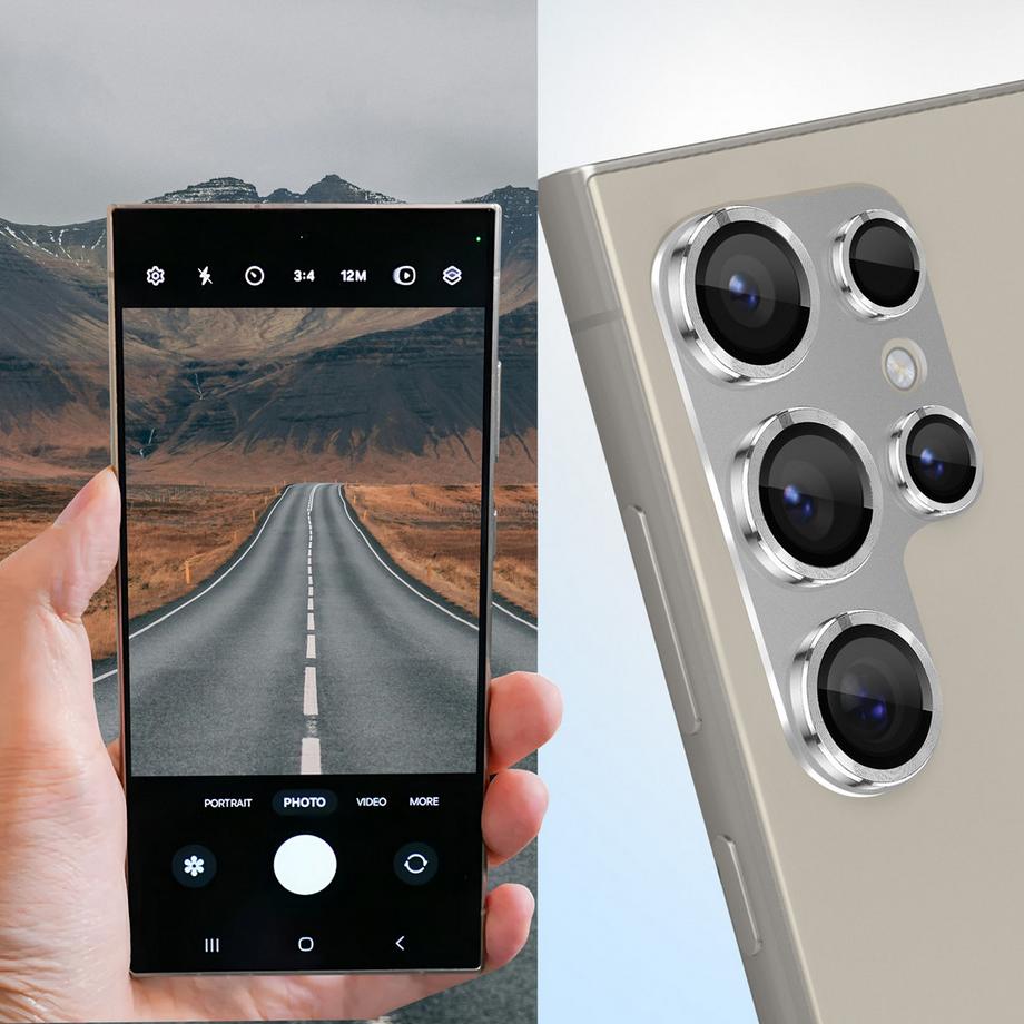 Avizar  Film fotocamera Galaxy S24 Ultra argento 