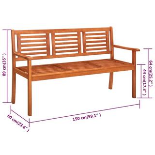 VidaXL Gartenbank holz  