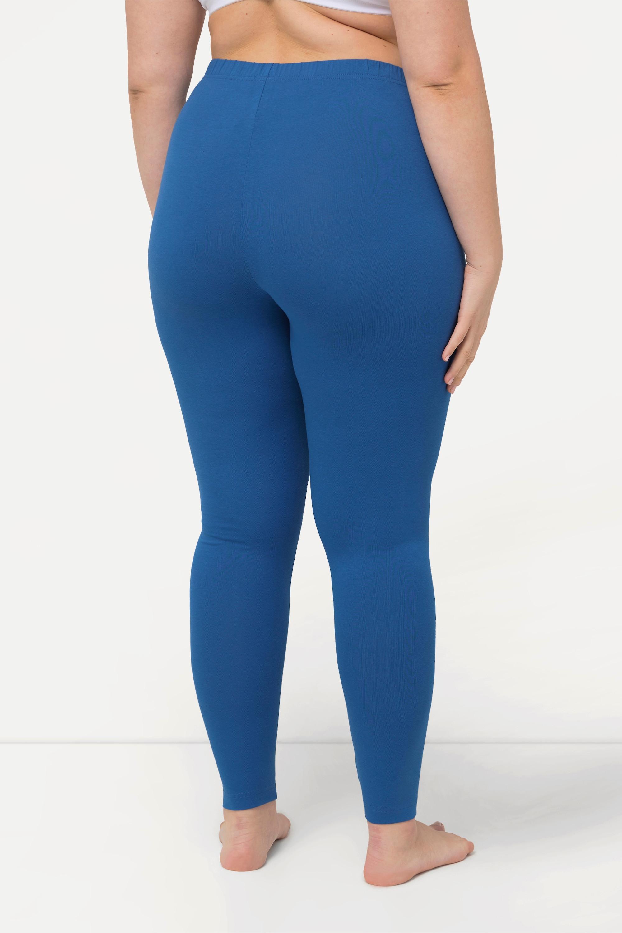 Ulla Popken  Legging en coton avec taille élastique, coupe Slim 