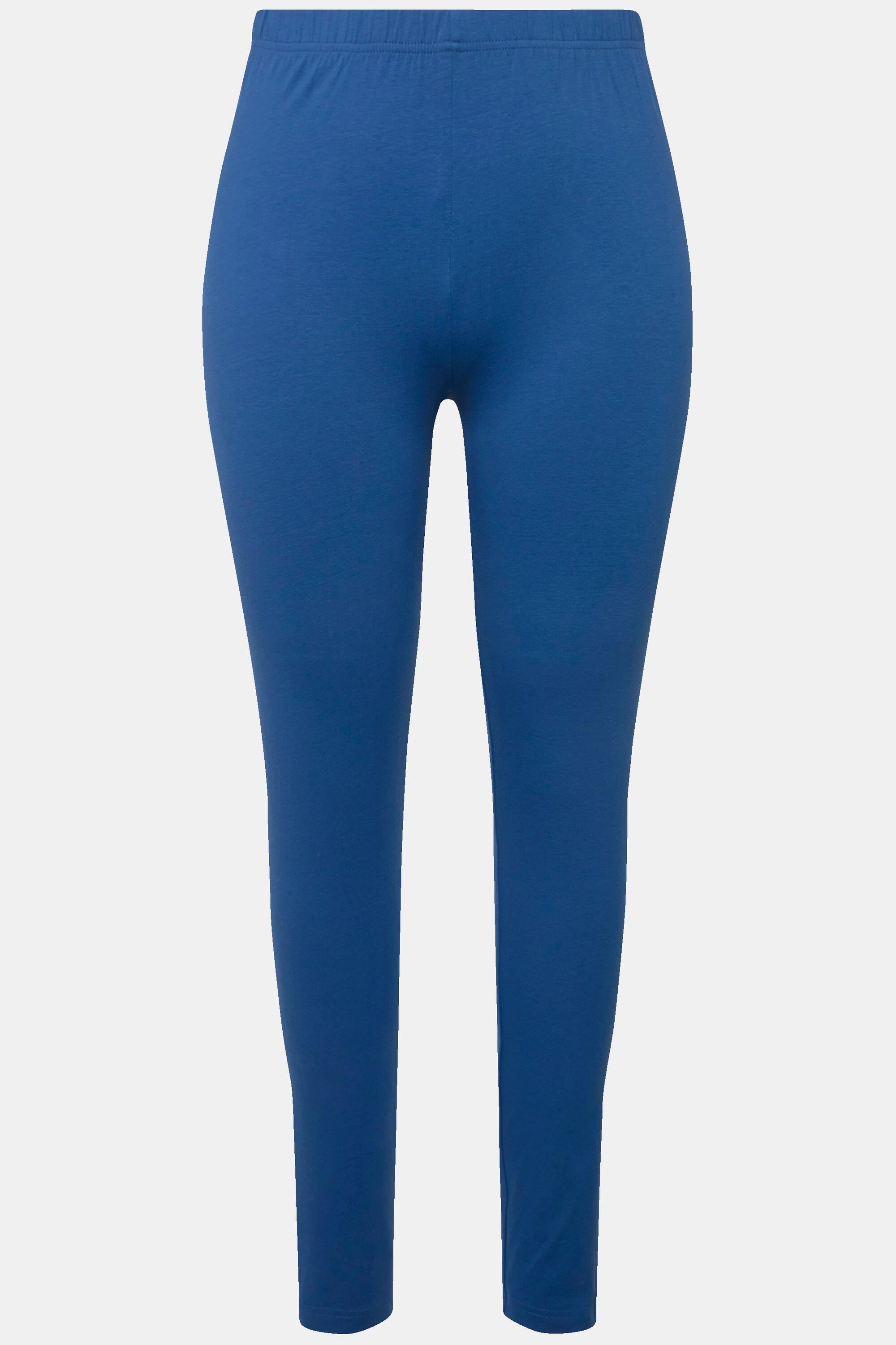 Ulla Popken  Legging en coton avec taille élastique, coupe Slim 