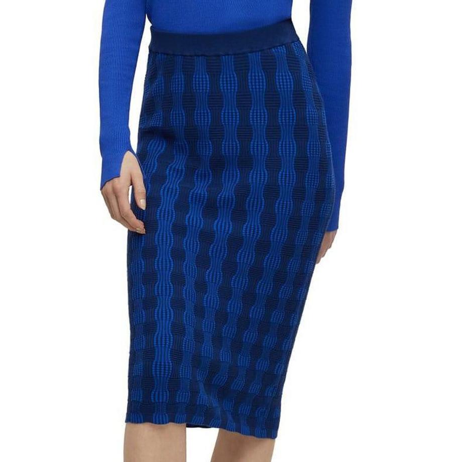 HUGO BOSS Farkle Jupe Midi Imprimé All-Over  