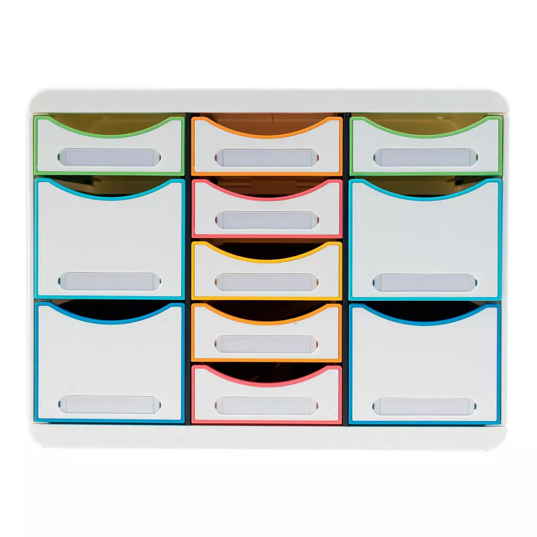 Exacompta Schubladenbox STORE-BOX Multi Black Office weiß
