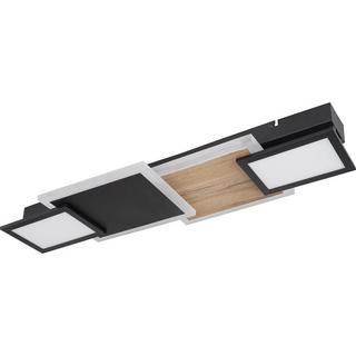 mutoni Plafonnier métal noir mat LED 71x25x7  