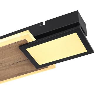 mutoni Plafonnier métal noir mat LED 71x25x7  