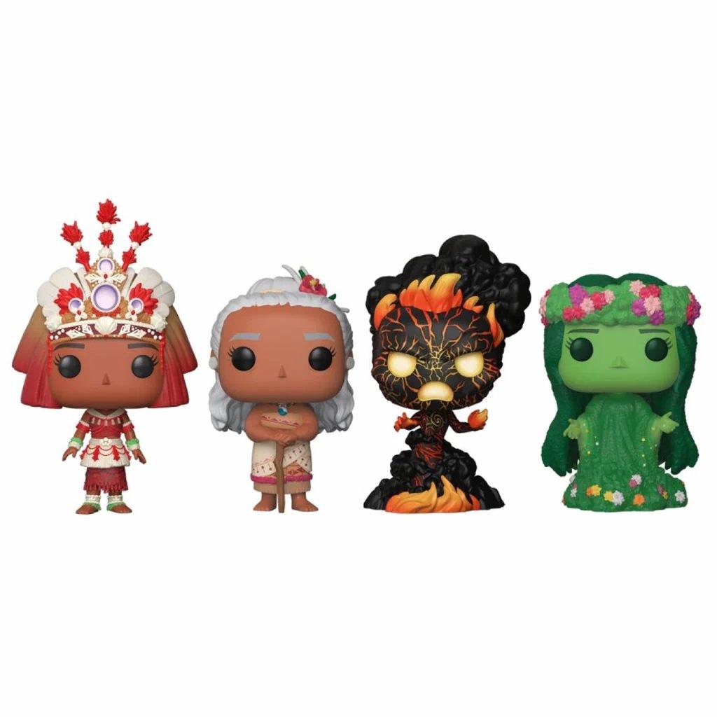 Funko  POP - Packung mit 4 - Disney - Moana - Glow in the dark 