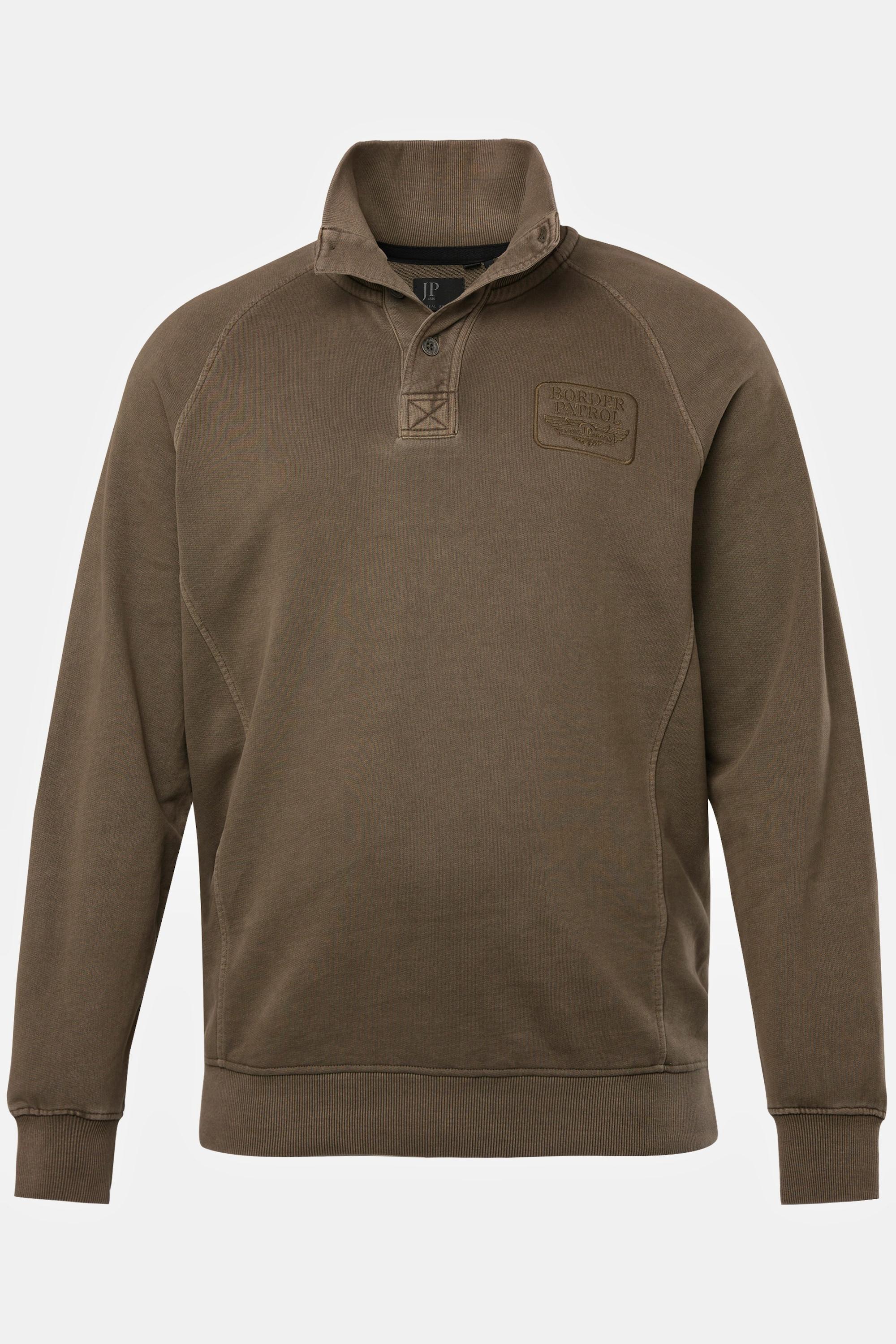 JP1880  Sweat camionneur à col montant zippé, jusqu'au 8 XL 