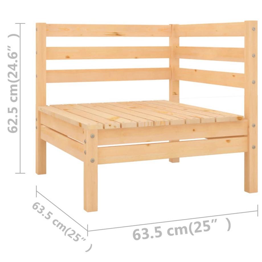 VidaXL Ensemble de salon de jardin bois  