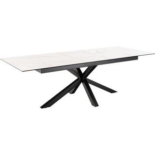 mutoni Table à manger Triple-X céramique blanche 200-240x100  