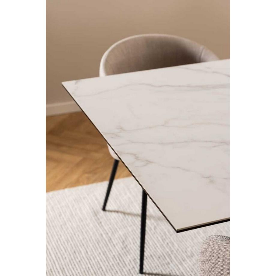 mutoni Esstisch Triple-X Keramik weiss 200-240x100  