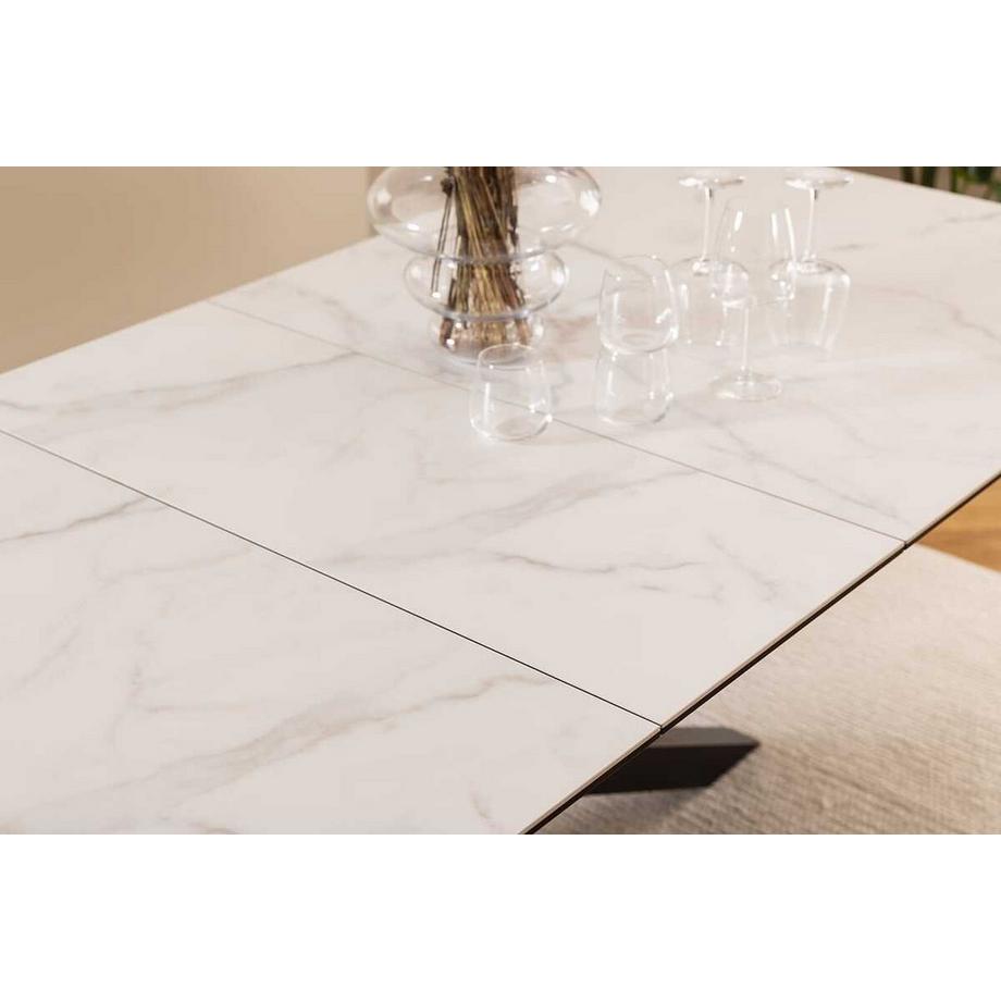 mutoni Esstisch Triple-X Keramik weiss 200-240x100  