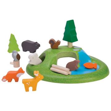 PlanToys Jouets en bois Set d'animaux