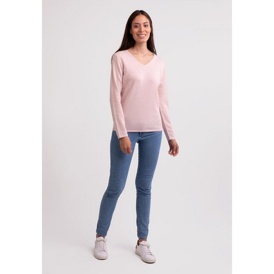 CASH-MERE.CH Kaschmir V-Ausschnitt Pullover  