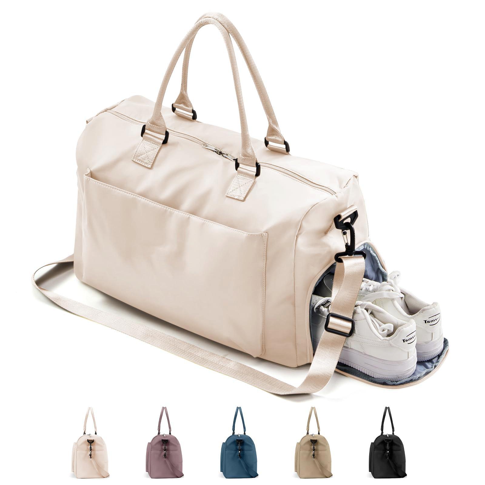 Only-bags.store  Sac de sport et sac de voyage, sac de sport fitness avec compartiment à chaussures, sac de voyage sportif avec housse de trolley, sac d'entraînement imperméable, sac de gymnastique 