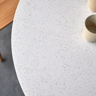 Tikamoon Runder Tisch aus Metall und Terrazzo 4/6 Personen Isaure  