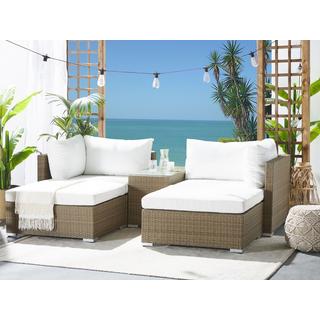 Beliani Garten Lounge aus PE Rattan Modern NOTO  