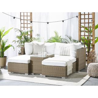 Beliani Set da esterno en Rattan sintetico Moderno NOTO  