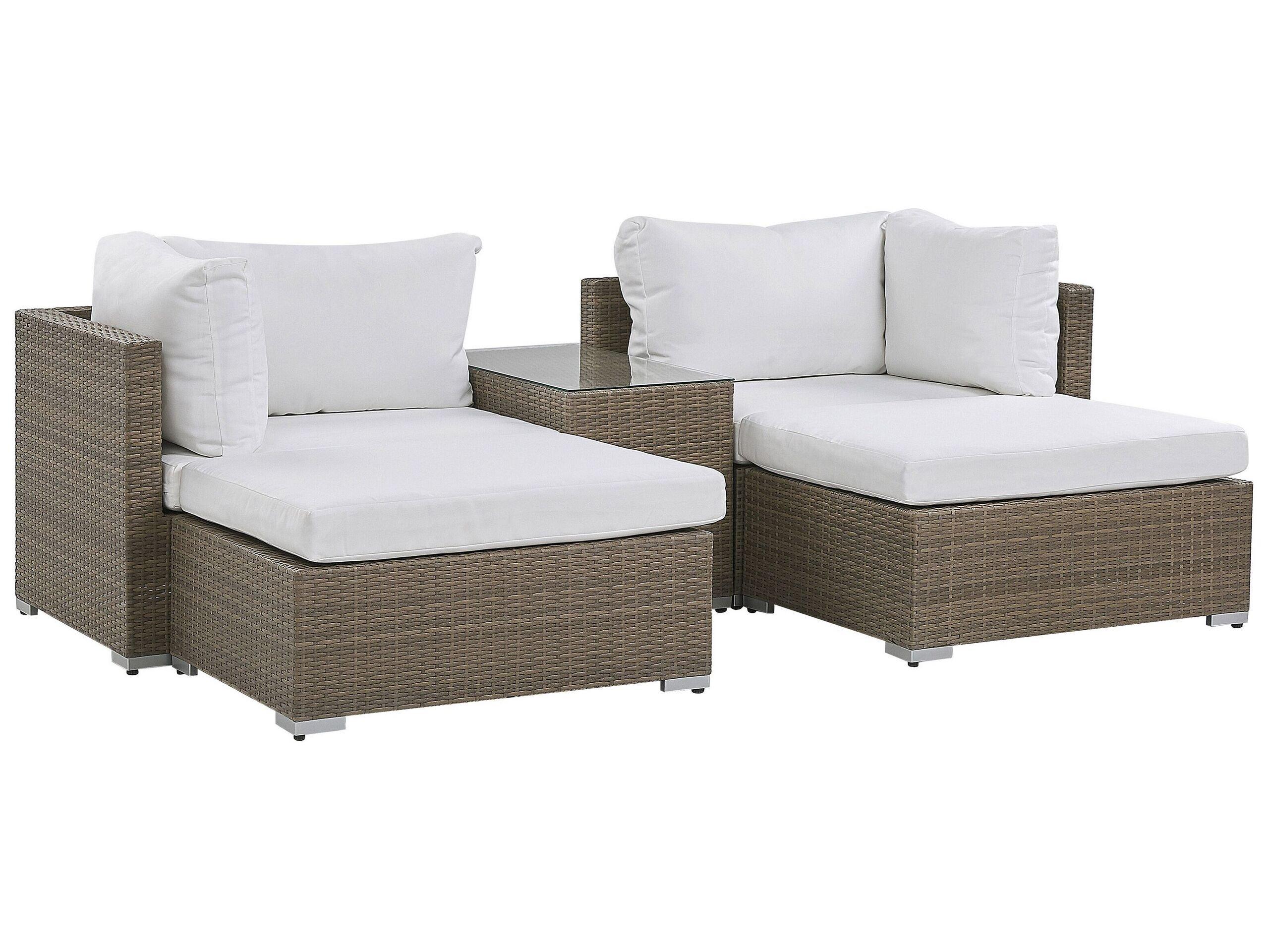 Beliani Garten Lounge aus PE Rattan Modern NOTO  