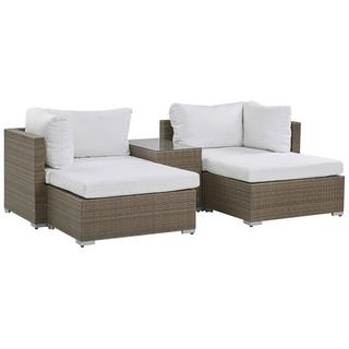 Beliani Garten Lounge aus PE Rattan Modern NOTO  